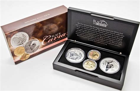 2013 $1 Black Caviar 4 Coin Set .